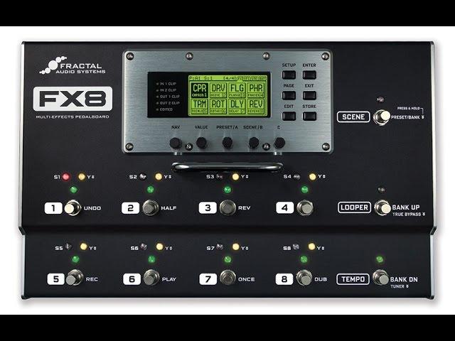 FAS: FX8 Multi-Effects Pedalboard (as stomp box) - Demo - Laney VH100R