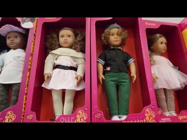 TARGET OUR GENERATION DOLLS CLOTHES ACCESSORIES FURNITURE SCHOOL DESK PETS FUN SHOPPING VLOG ROBBIE