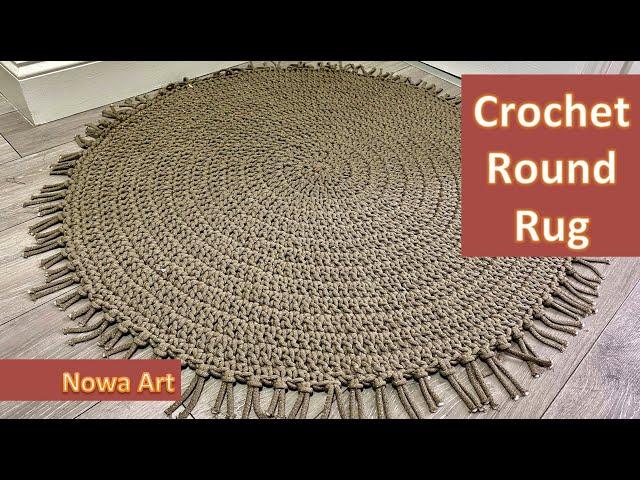 How To Crochet a Round Rug | Tutorial for Beginners