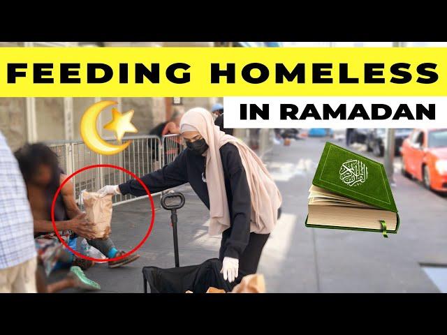 ️ Feeding 100 Homeless People Meals During Ramadan | EMOTIONAL EXPERIMENT 