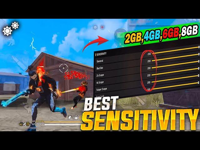 Secret DPI + Best Sensitivity For Headshot️ 2GB - 3GB - 4GB - 6GB - 8GB - 12GB RAM || FREE FIRE