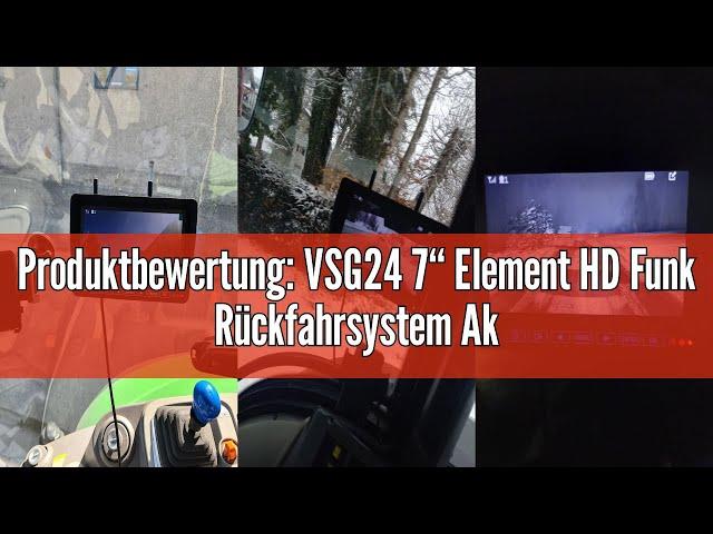 Produktbewertung: VSG24 7“ Element HD Funk Rückfahrsystem Akku Magnet für Wohnmobil & LKW, KFZ Set R