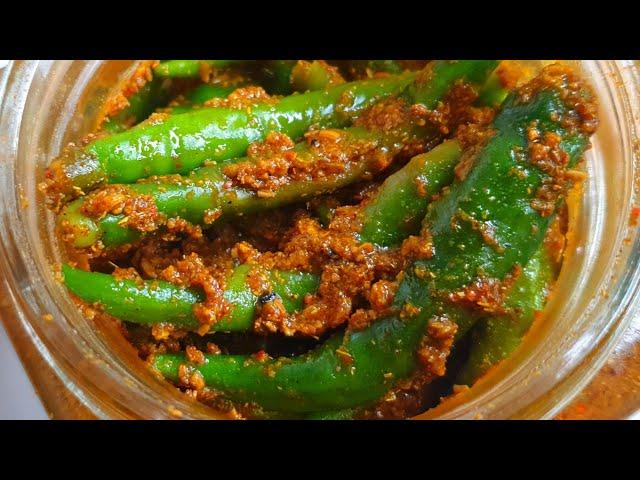 Saal Bhar Chalne Wala Hari Mirch Ka Achar | Green Chili Pickle Recipe