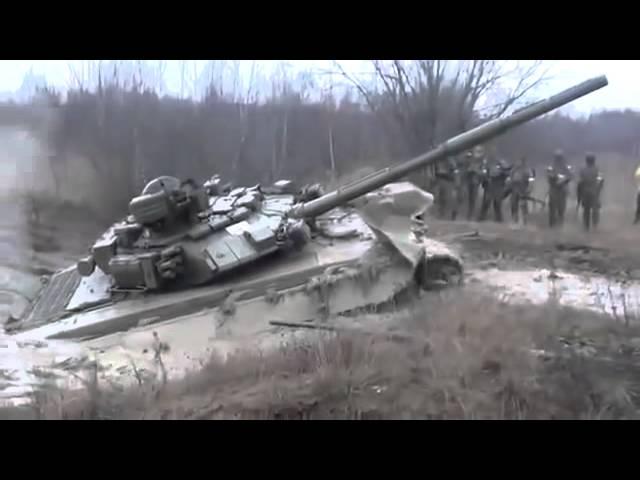 Russian tank T 90 [1000HP] stuck in the mud