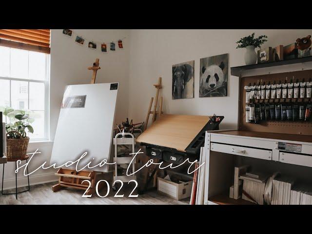 2022 Studio Tour  Reorganizing my Art Studio (again!) and Tour  Katherine Schiller Art