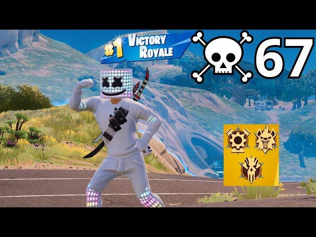 67 Elimination MARSHMELLO Solo Vs Squads Zero Build Gameplay (Fortnite Chapter 5 Season3)