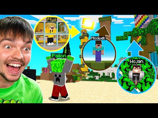 SZALONY CHOWANY na WOJANOWICACH z Wojanem, Ptysiem, Noobkiem, Mamą Noobka w Minecraft!