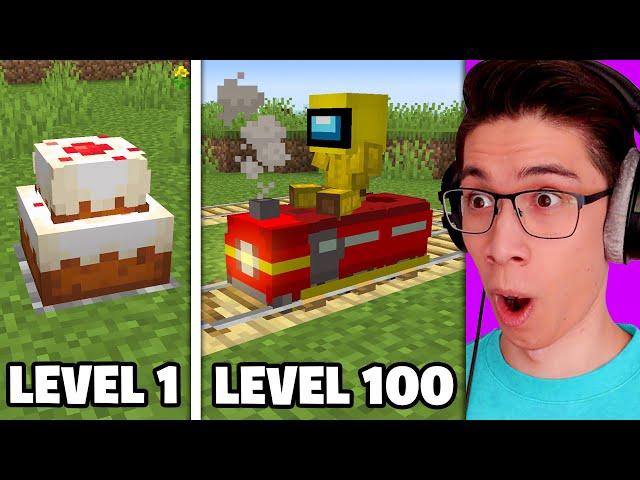 Testing Minecraft Build Hacks From Level 1 to Level 100