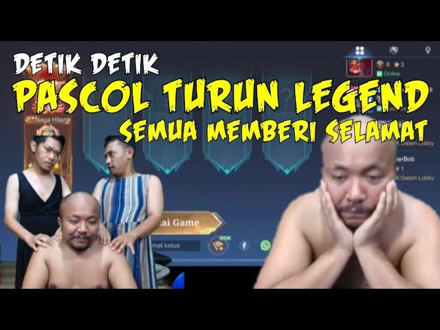 DETIK DETIK PASCOL TURUN KE LEGEND #pascoltopglobalmiya #mobilelegends #streamer