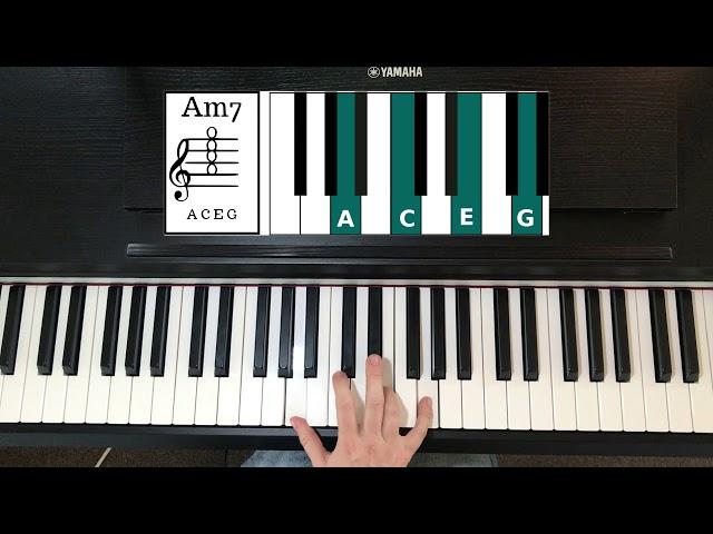 How To Play  Am7 Chord On Piano