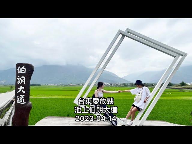 「台東愛放鬆」池上伯朗大道（稻子聽音樂，充滿藝術的地方）