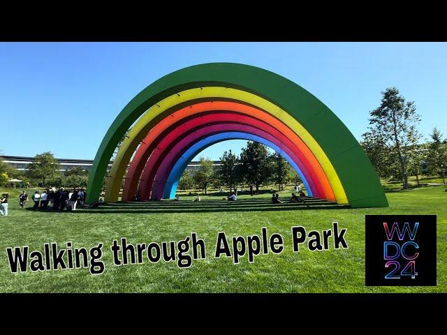 Walking through Apple Park - WWDC 24 - No Commentary