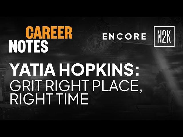 Yatia (Tia) Hopkins: Grit and right place, right time. [Solutions Architecture]