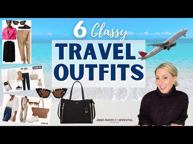 6 Classy TRAVEL OUTFIT IDEAS | Cute & Comfy!