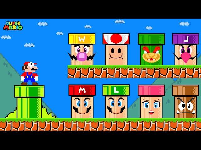 Super Mario Bros. But If All Mario Characters Are Custom Pipes And Then This Happened?