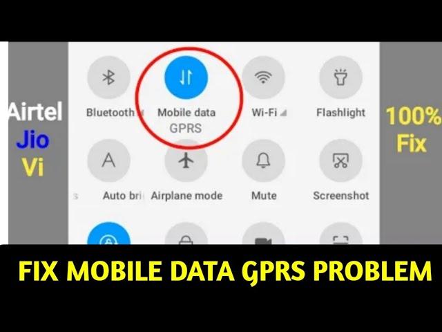 Mobile Data GPRS Problem In Airtel & Jio & Vi | How to Fix Mobile Data GPRS Problem 2024