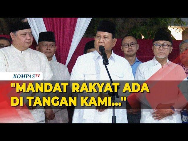 [FULL] Pidato Pertama Prabowo Usai Dinyatakan Menang Pilpres 2024 oleh KPU