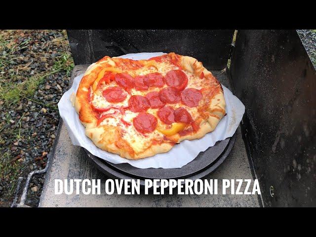 Pepperoni Pizza Camp Dutch Oven Style