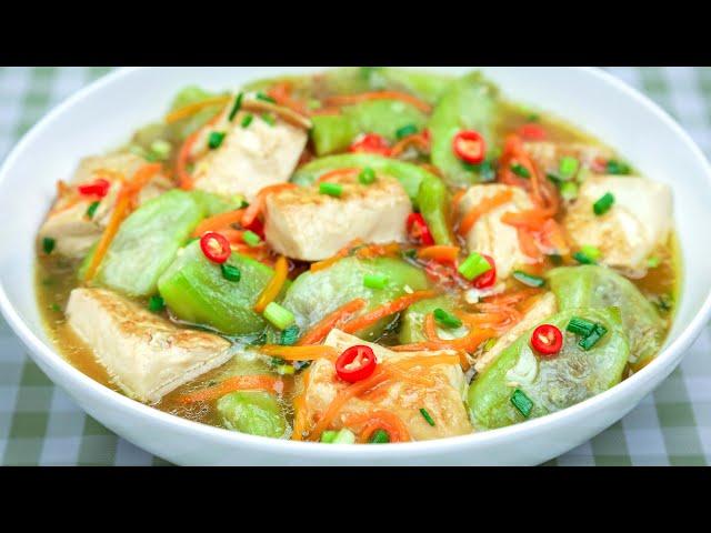 Luffa and tofu recipe | Loofah Recipe