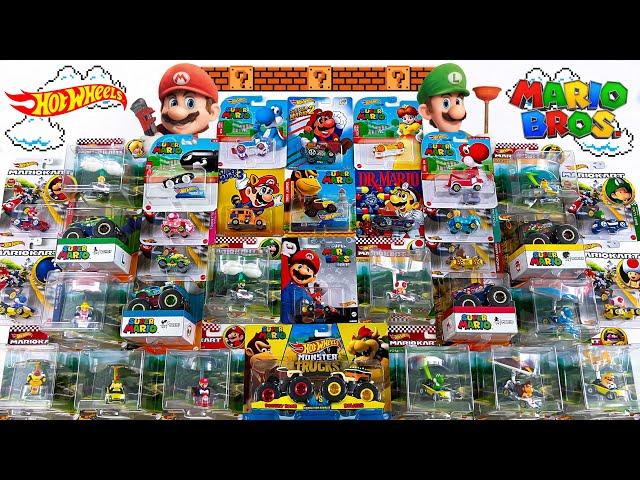 Super Mario Hot Wheels Unboxing - Mario Karts, Character Cars, Monster Trucks and More!