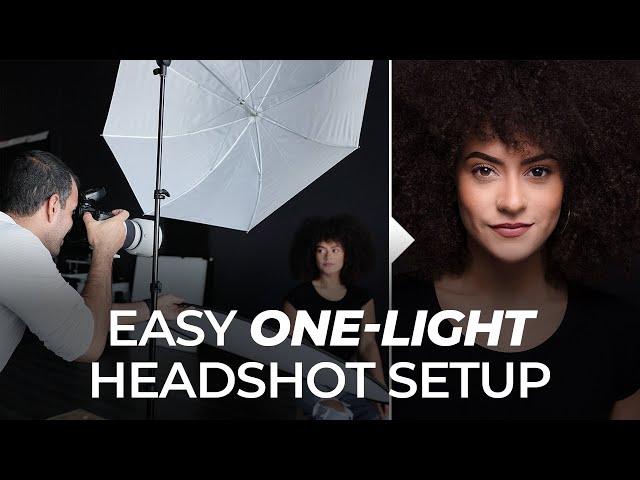 The Easiest One-Light Setup for Professional Headshots | Master Your Craft