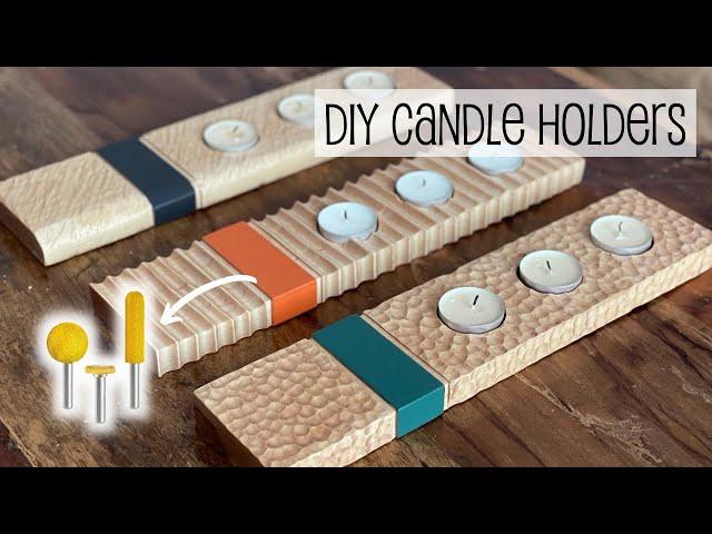 DIY Candle Holders | WE MAKE SAWDUST CHALLENGE