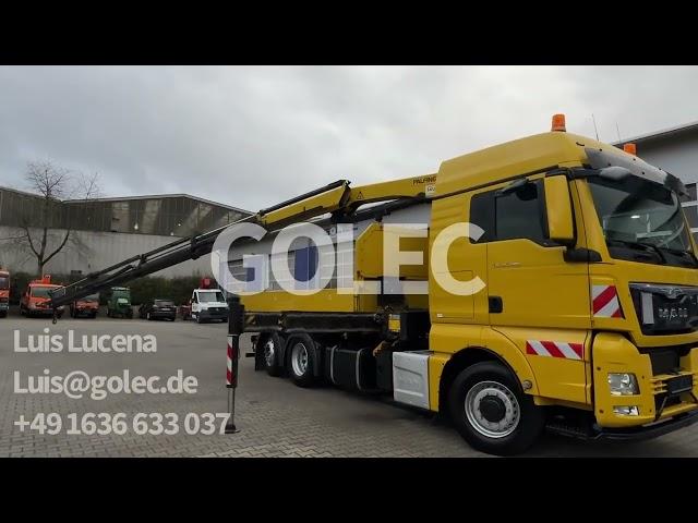 G200289 - MAN TGS 26.480 6x4H-4 Kipper Kran Palfinger PK23002 aus Baujahr 2015