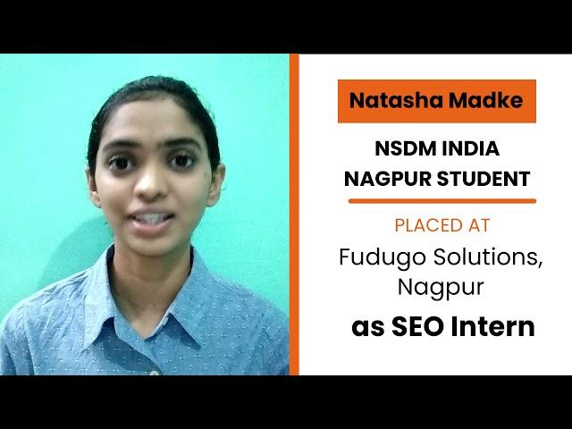 Natasha Madke Experience With NSDM INDIA(NAGPUR)