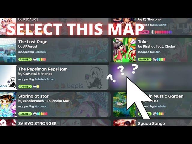 How to select the best map for your osu!mania talent show