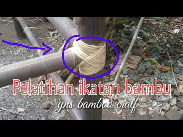 Ikatan Penjalin pd Saung  atau Gazebo Bambu