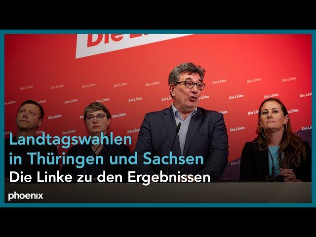 Pressekonferenz der Linken nach den Landtagswahlen in Thüringen und Sachsen | 02.09.24