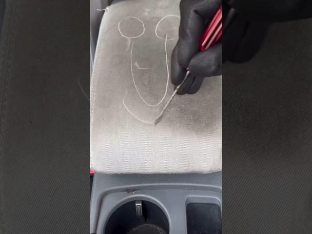 How to clean a dirty arm rest.