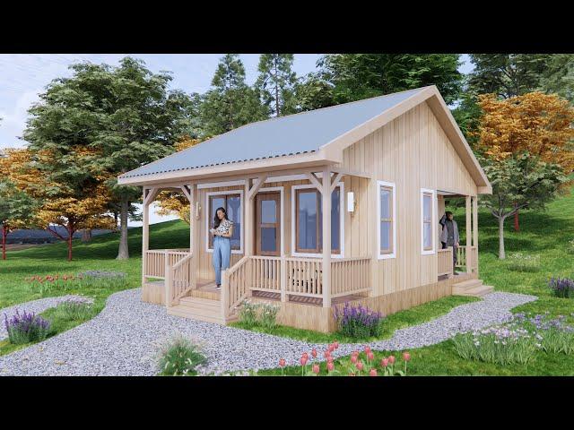 18x21 Shed Plan Small House Plan 5.5x6.5 Meter 1 Bed1 Bath Full Detailing