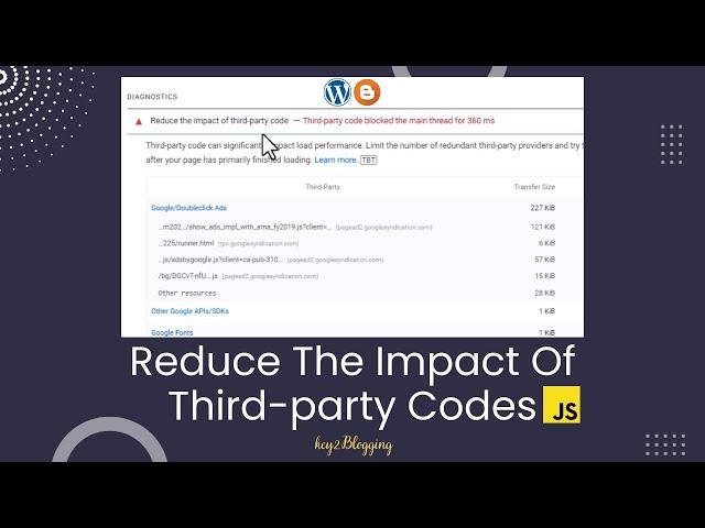 Reduce Impact of Third-party Codes | Delay JavaScript