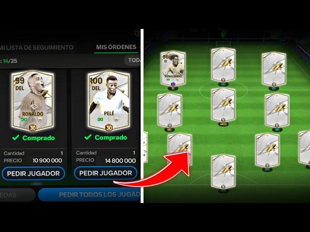 CREAMOS EL MEJOR FULL ICONOS GASTANDO POCAS MONEDAS  FC MOBILE 25