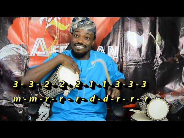 How to play the Talking drum (Talking Drum and Mathematics {Rudiments})