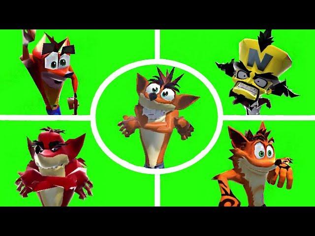 Crash Bandicoot Characters Doing THE FORTNITE DEFAULT DANCE