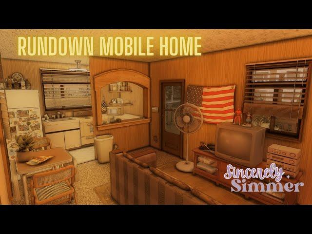 Rundown Mobile Home | Sims 4 - Speed Build | CC