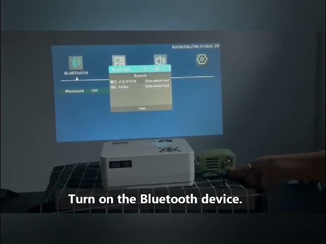 Roconia Projector: How to connect a Bluetooth speaker to this projector?