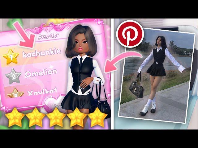 Recreating PINTEREST Outfits in DRESS to IMPRESS!