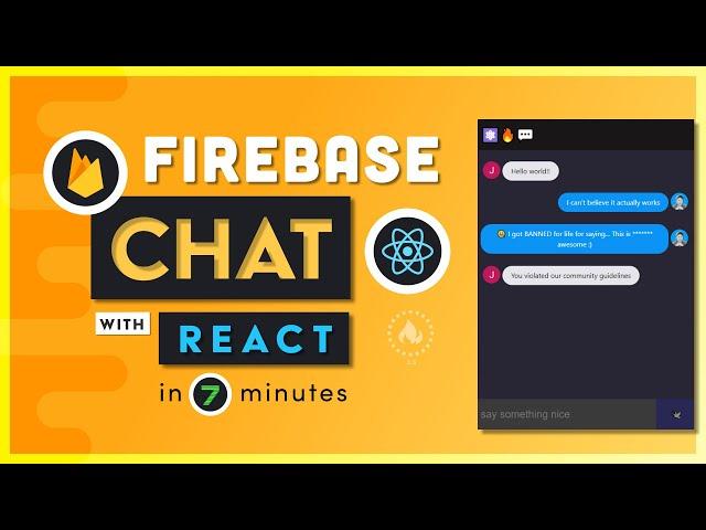 I built a chat app in 7 minutes with React & Firebase