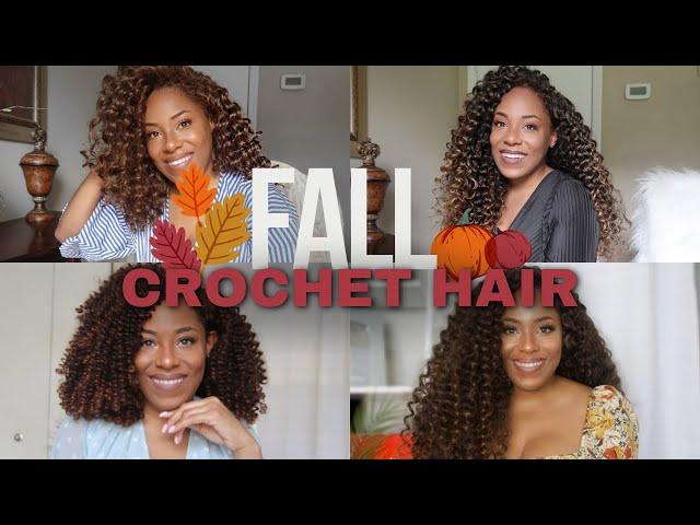 BEST FALL COLORED CROCHET HAIR ( COPPERS & AUBURN)| LIA LAVON