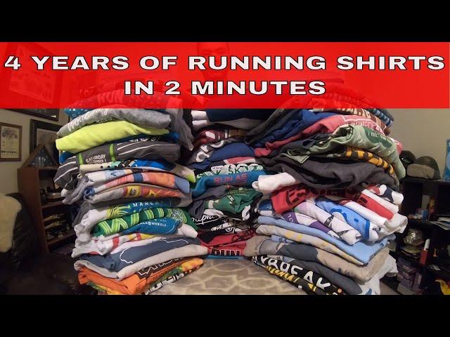 4 Years of Running Shirts in 2 Minutes