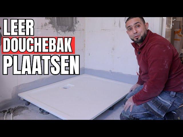 Leer het geheim van het installeren van een douchebak als een pro! #diybathroom