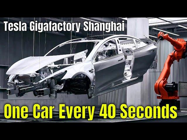 Tesla Makes An EV Every 40 Seconds At Gigafactory Shanghai