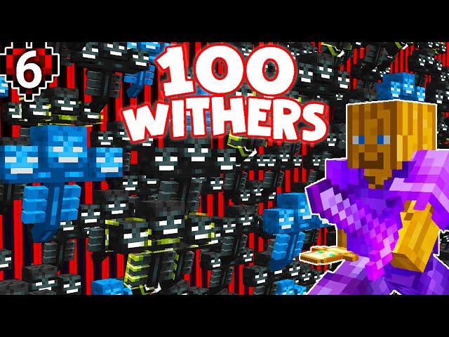 100 Withers Vs Hardcore Player