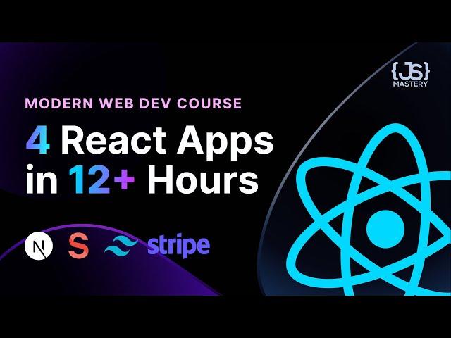 Modern React Web Development Full Course - 12 Hours | 4 Real Industry Web Applications