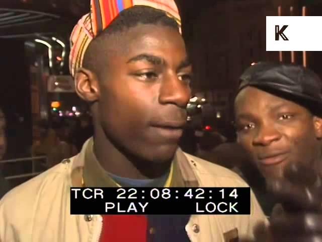 1989 London, Young Men Show Off Mobile Phone, Archive Footage 1980s