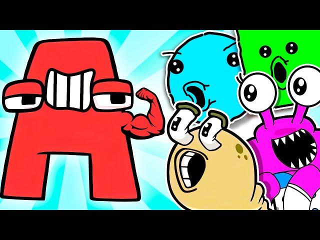 3 GENIALES ANIMACIONES de ALPHABET LORE (Cartoon Animation) | Cuadradito y Circulito en español