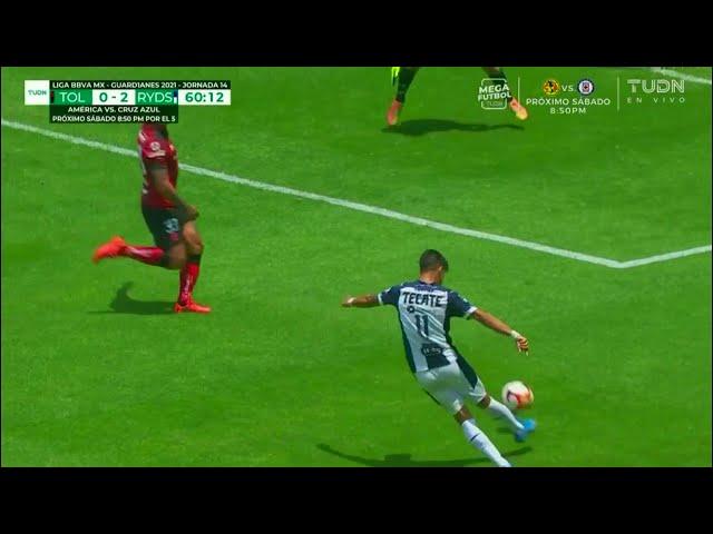 Gol de M. Meza | Toluca 0 - 2 Rayados| LigaBBVAMX - Clausura 2021 - Jornada 14 |